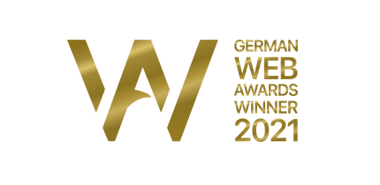 Logo German Web Awards Winner 2021